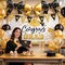 38-Piece Graduation Party Decorations Set 2026 – Congrats Grad Banner, Black & Gold Graduation Balloons, Backdrop & Giant Bow Foil Balloons, Class of 2026 Graduation Party Supplies for High School & College Celebrations